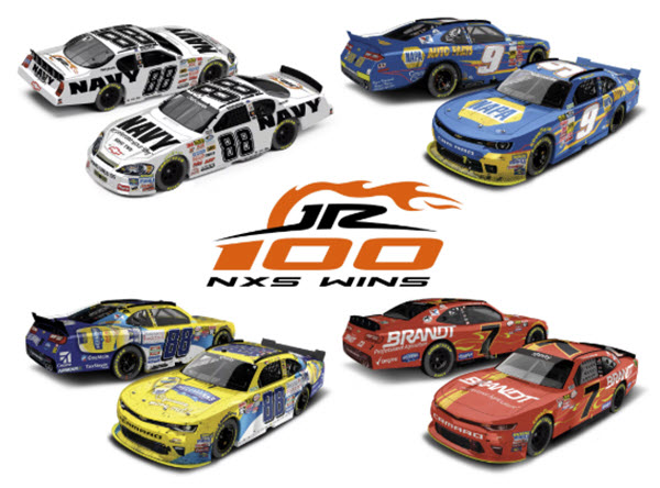 2025 Jr Motorsports NASCAR Diecast 100 Xfinity Wins Set CWC 1:64 Lionel Authentics 99