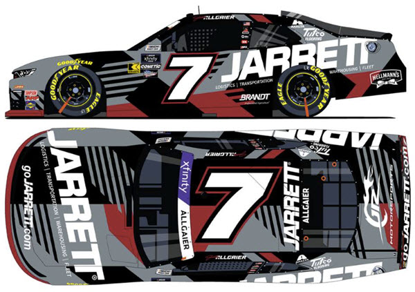 2025 Justin Allgaier NASCAR Diecast 7 Jarrett CWC 1:24 Lionel Action ARC 99