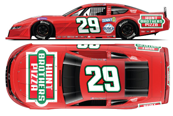 2025 Kevin Harvick NASCAR Diecast 29 Hunt Brothers Pizza Red Late Model CWC 1:24 Lionel Action ARC 99
