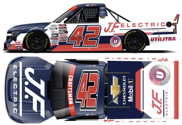 2025 Matt Mills NASCAR Diecast 42 JF Electric 1:64 Truck Lionel Action ARC 99