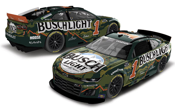 2025 Ross Chastain NASCAR Diecast 1 Busch Light Camo 1:24 CWC Lionel Action ARC 99