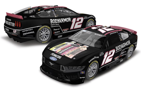 2025 Ryan Blaney NASCAR Diecast 12 BodyArmor Black CWC 1:64 Lionel Action ARC 99