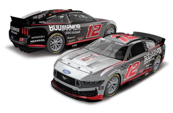2025 Ryan Blaney NASCAR Diecast 12 BodyArmor Zero Sugar CWC 1:24 Lionel Action RCCA Elite Liquid Color 99