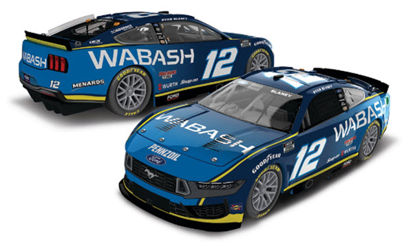 2025 Ryan Blaney NASCAR Diecast 12 Wabash CWC 1:24 Lionel Action ARC Color Chrome 99