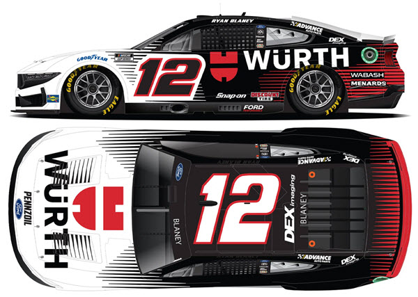 2025 Ryan Blaney NASCAR Diecast 12 Wurth CWC 1:64 Lionel Action ARC 99