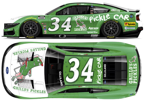 2025 Todd Gilliland NASCAR Diecast 34 Grillos Pickles CWC 1:24 Lionel Action ARC Color Chrome 99