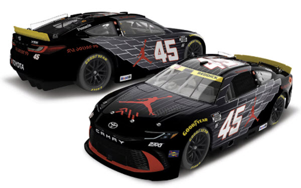 2025 Tyler Reddick NASCAR Diecast 45 Jordan Brand AJ40 CWC 1:24 Lionel Action ARC Autographed 98