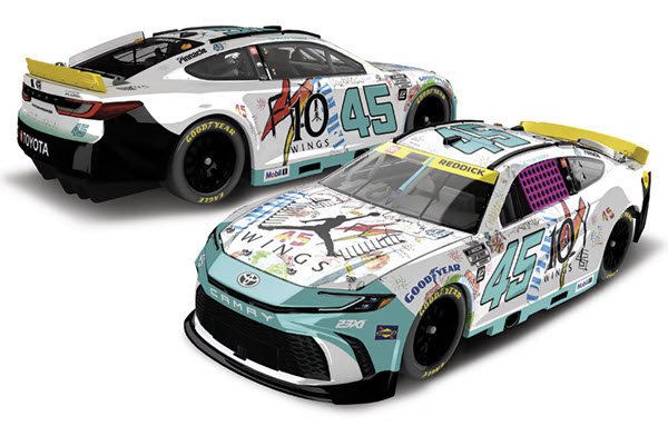 2025 Tyler Reddick NASCAR Diecast 45 Jordan Brand Wings Charlotte CWC 1:24 Lionel Action RCCA Elite 98