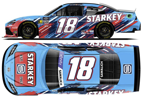2025 William Sawalich NASCAR Diecast 18 Starkey Throwback 1:64 CWC Lionel Action ARC 99