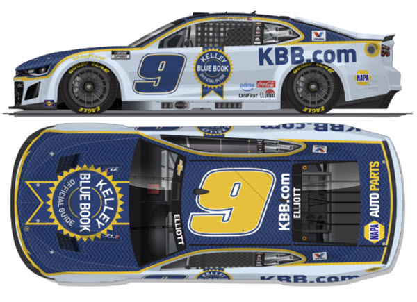 2026 Chase Elliott NASCAR Diecast 9 KBB Kelley Blue Book CWC 1:64 Lionel Action ARC 99
