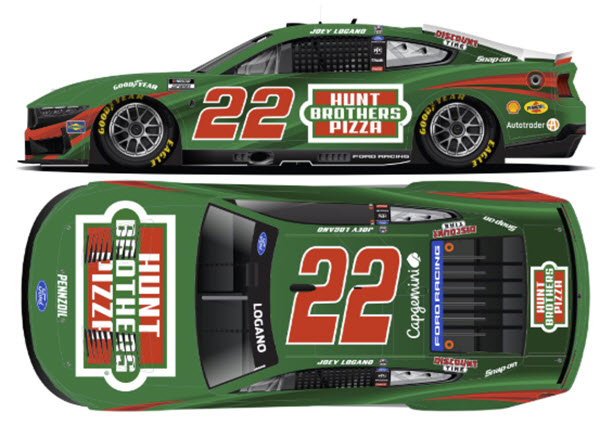 2026 Joey Logano NASCAR Diecast 22 Hunt Brothers Pizza Green CWC 1:64 Lionel Action ARC 99