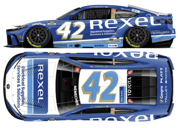 2026 John Hunter Nemechek NASCAR Diecast 42 Rexel 1:24 CWC Lionel Action RCCA Elite 99