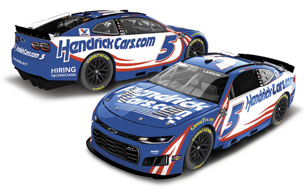 2026 Kyle Larson NASCAR Diecast 5 HendrickCars Hendrick Cars 1:24 CWC Lionel Action ARC Color Chrome 99