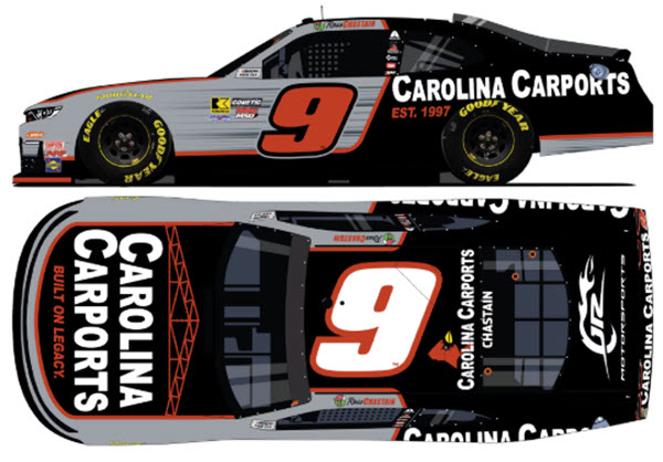 2026 Ross Chastain NASCAR Diecast 9 Carolina Carports 1:64 CWC Lionel Action ARC 99