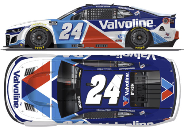 2026 William Byron NASCAR Diecast 24 Valvoline CWC 1:24 Lionel Action ARC Color Chrome 99