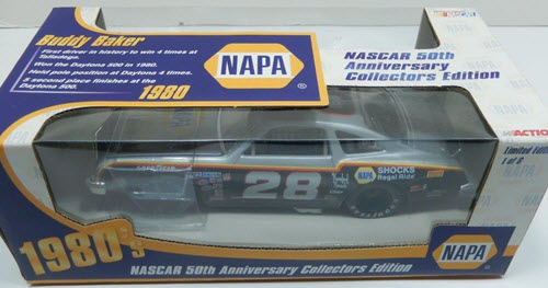28 Buddy Baker Diecast 1980 NAPA Shocks Oldsmobile 1998 CWC 1:24 Action ARC NAPA Promo 1