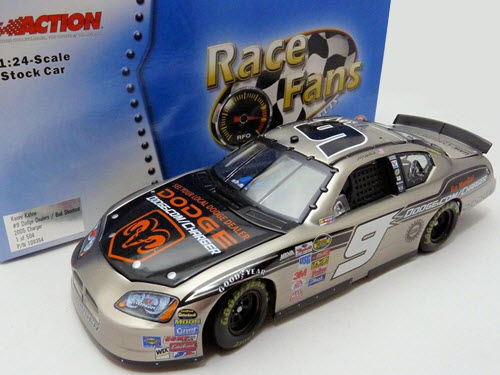 9 Kasey Kahne Diecast 2005 Dodge Dealers Bud Shootout CWC 1:24 QVC RFO Race Fans Only Brushed Metal 1